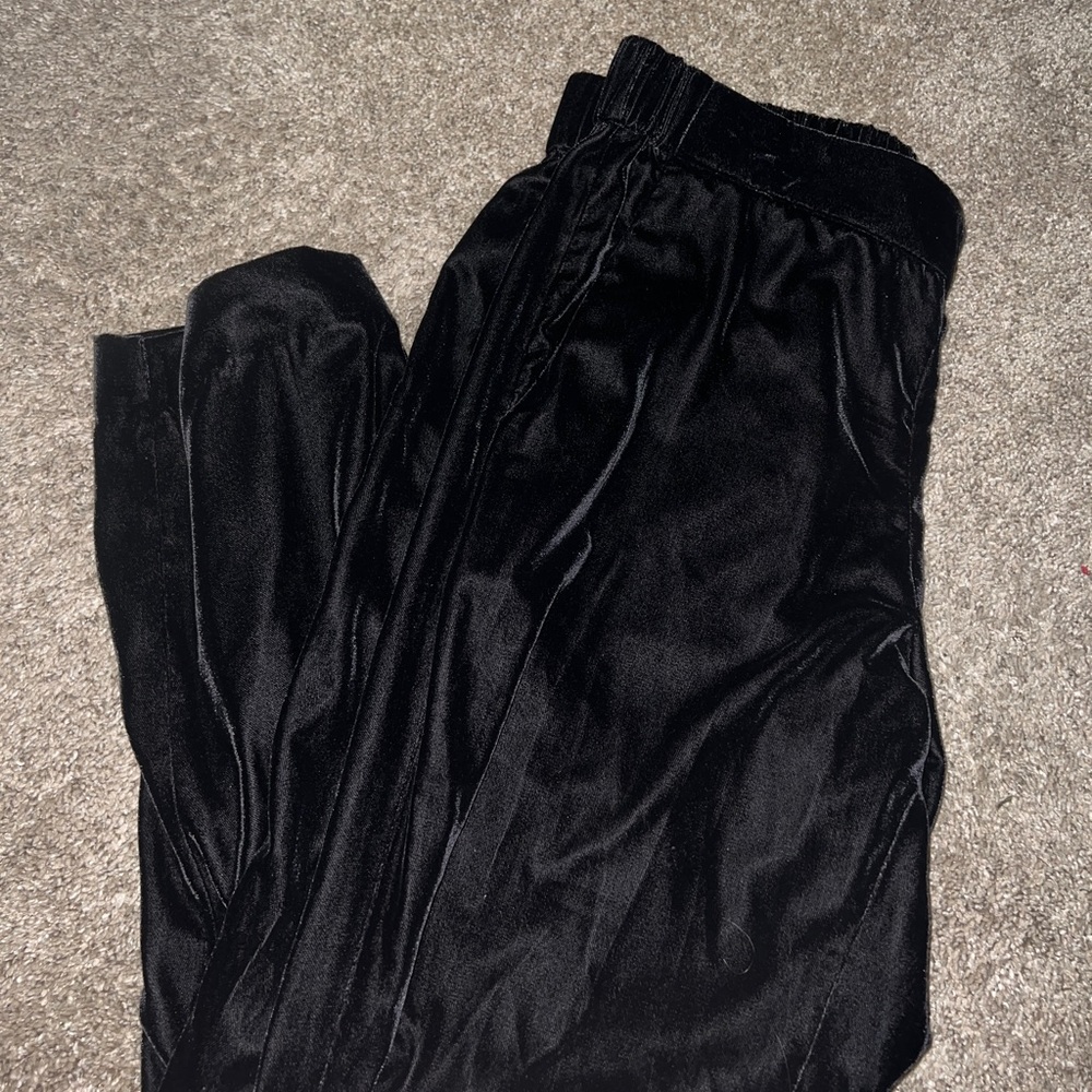 JCREW Black Velvet Pant size 14